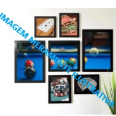 Jogo c/ 07 quadros pequenos, para Home theater.
