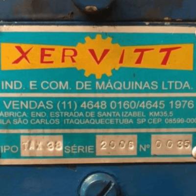 Máquina Xervitt, TAX38, série 2006, nº 0035.
