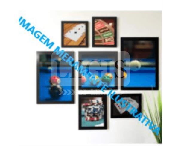 Foto de Jogo c/ 07 quadros pequenos, para Home theater. 