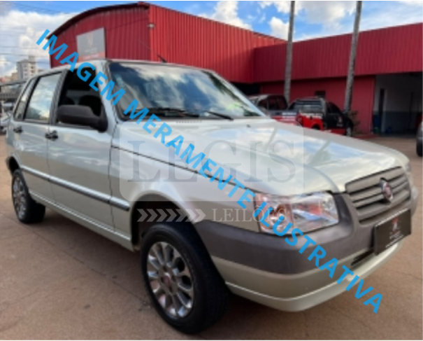 Foto de Fiat Uno Mille Fire, cor prata, ano/mod. 2007/2008