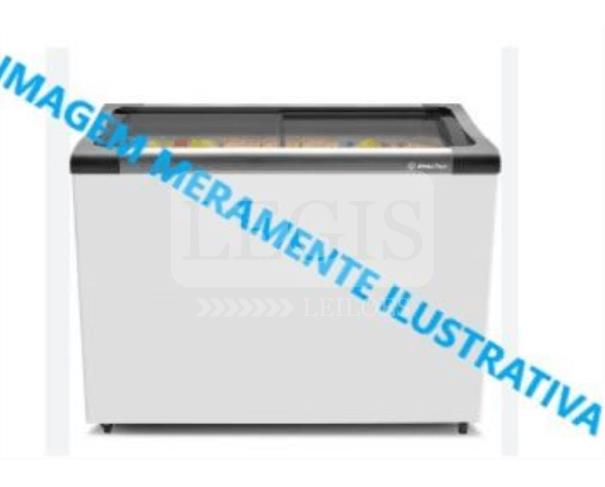Foto de Freezer horizontal, Electrolux, cor branco.