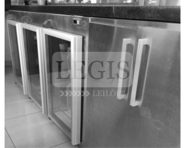 01 Freezer horizontal, inox, com 5 portas. Outros em leilão | Legis Leilões