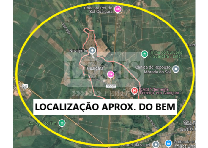 Imagem do imóvel Terreno com A.T 242,00m² GUAIÇARA-SP/Imóveis